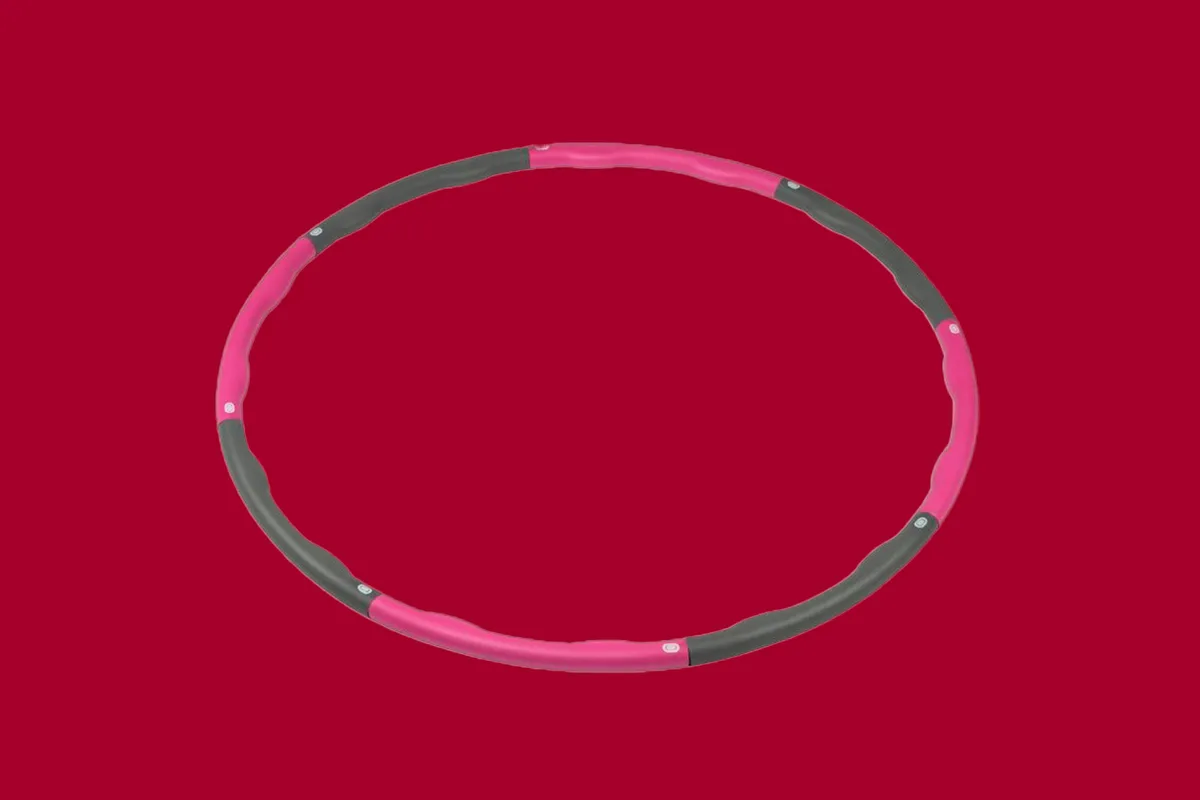 Everlast Weighted Hula Hoop on a red background