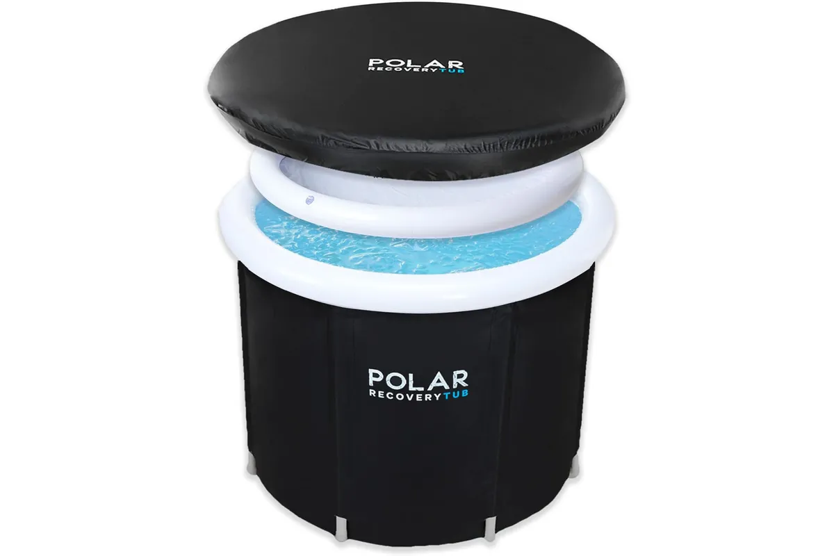 Polar recovery tub with lid on a white background