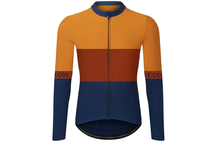 Le Col Sport Tricolour Long Sleeve Jersey on a white background