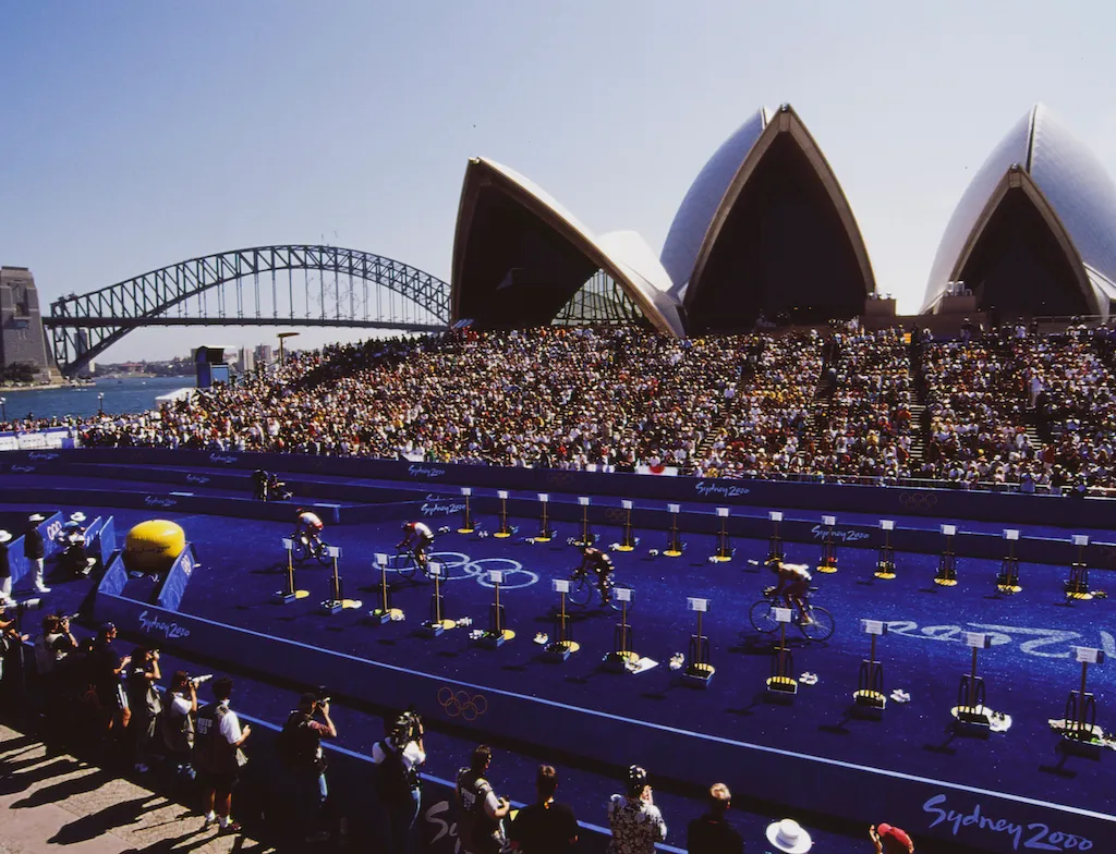 Triathlon makes its Olympic debut at Sydney 2000