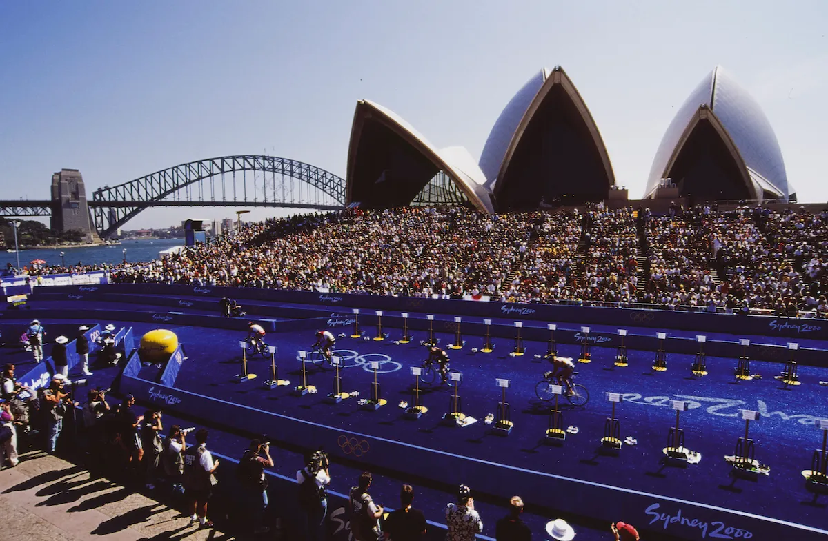 Triathlon makes its Olympic debut at Sydney 2000