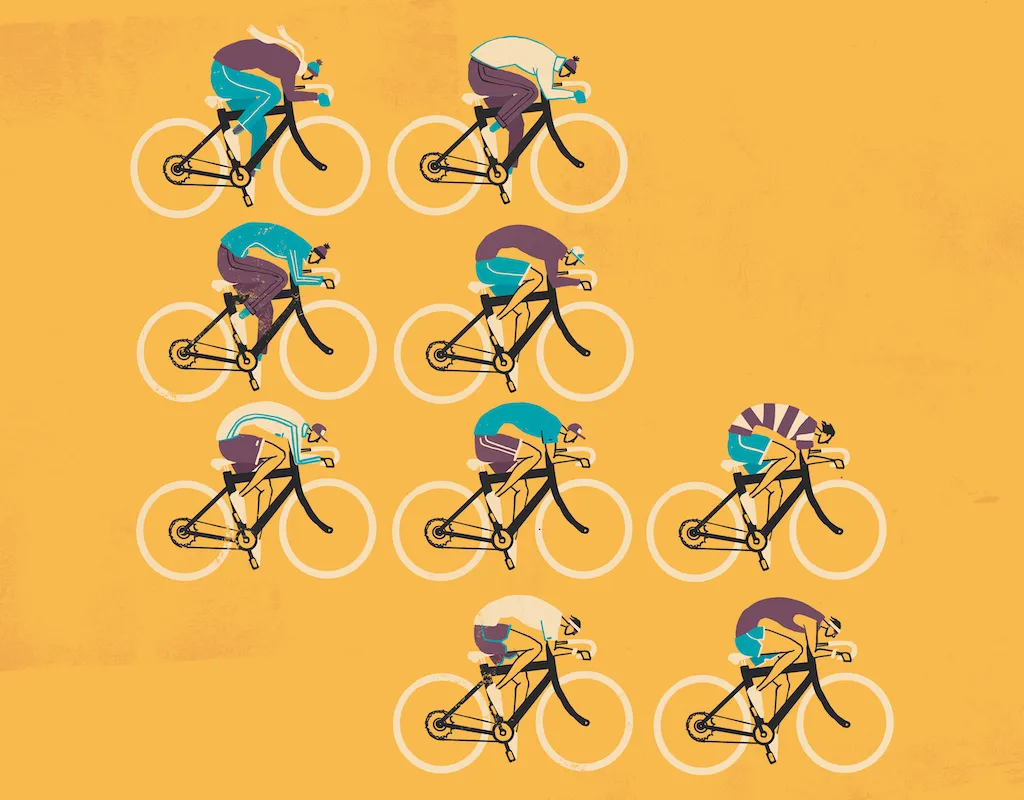 Repetitive cycling illustration