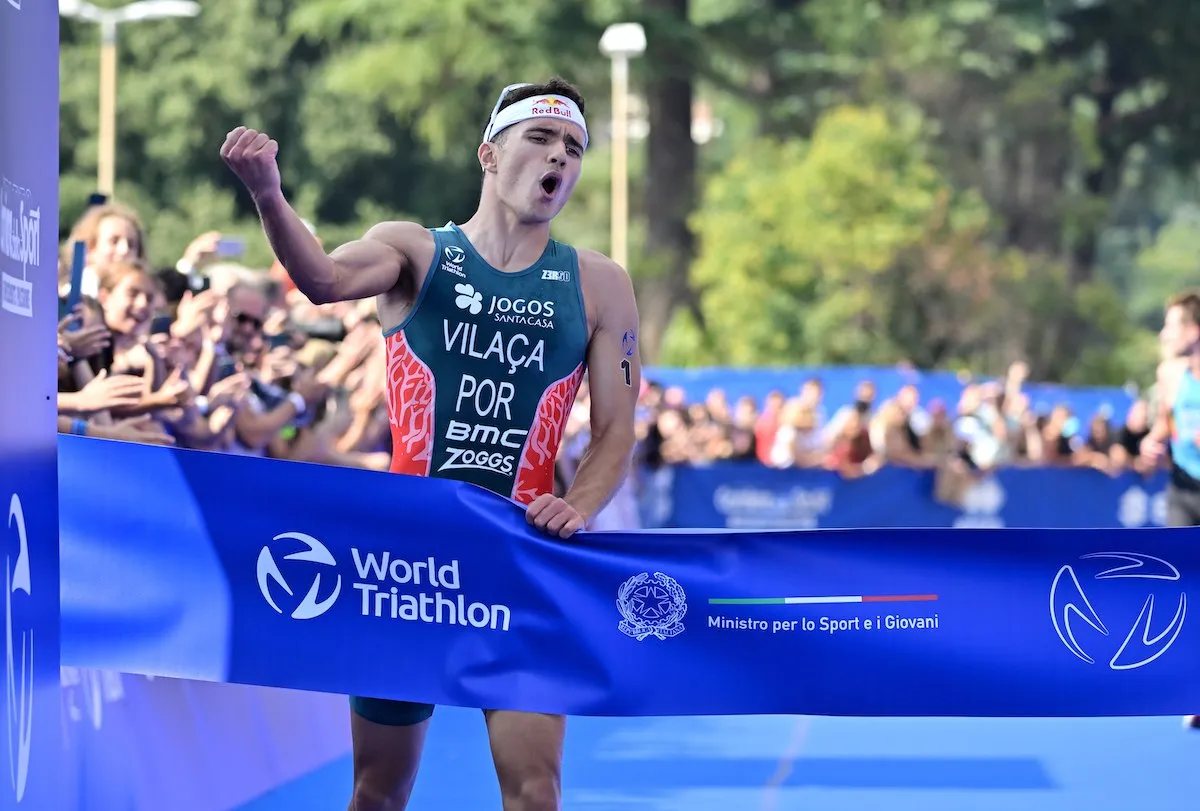 Vasco Vilaça wins the 2023 World Triathlon Cup in Rome, Italy