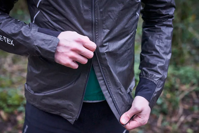 The cuffs of the Gore R7 GTX Shakedry Trail jacket