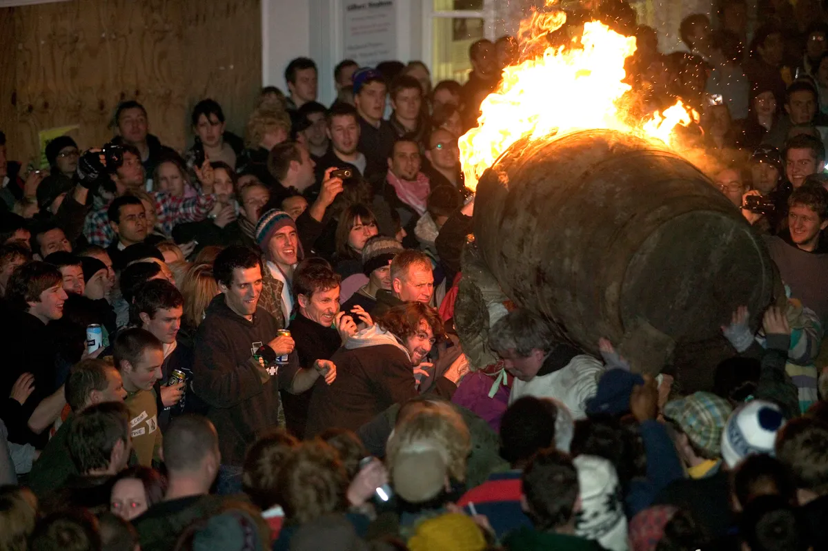 Annual Tar Barrels festival held every Bonfire Night in Ottery St Mary, Devon/Credit: Getty Images