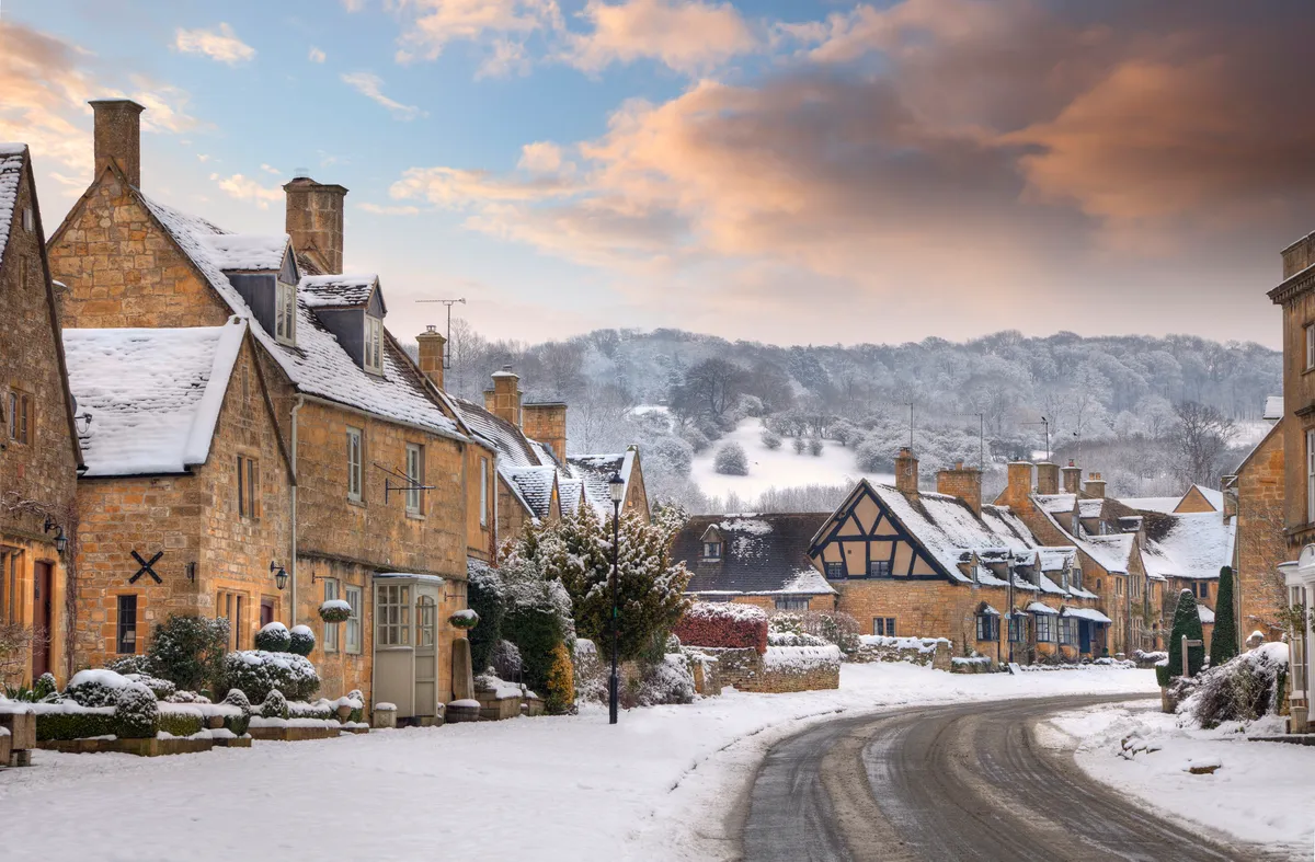 Broadway, Cotswolds in snow