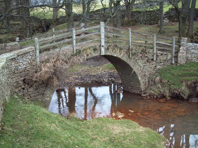 Packhorse bridge at Sedbust, North Yorkshire