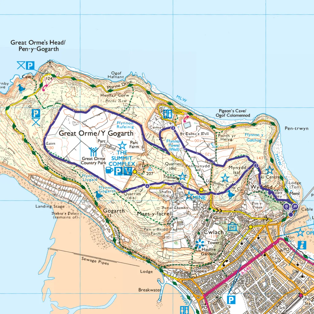 Great Orme walk map