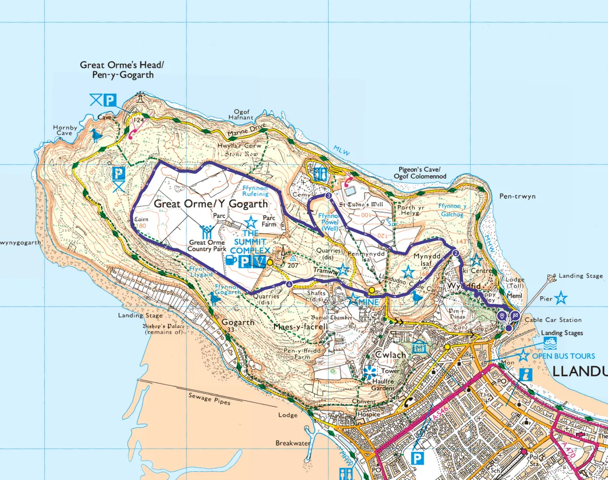 Great Orme walk map