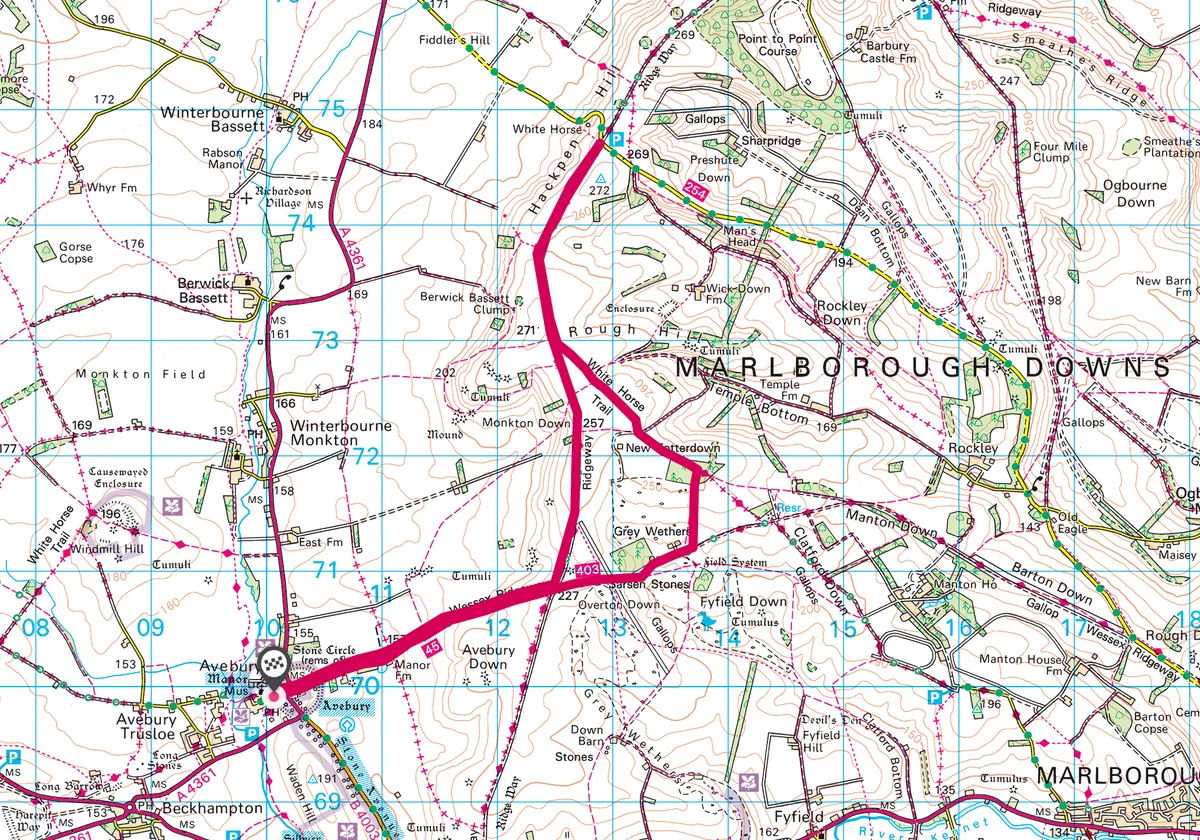 Avebury map
