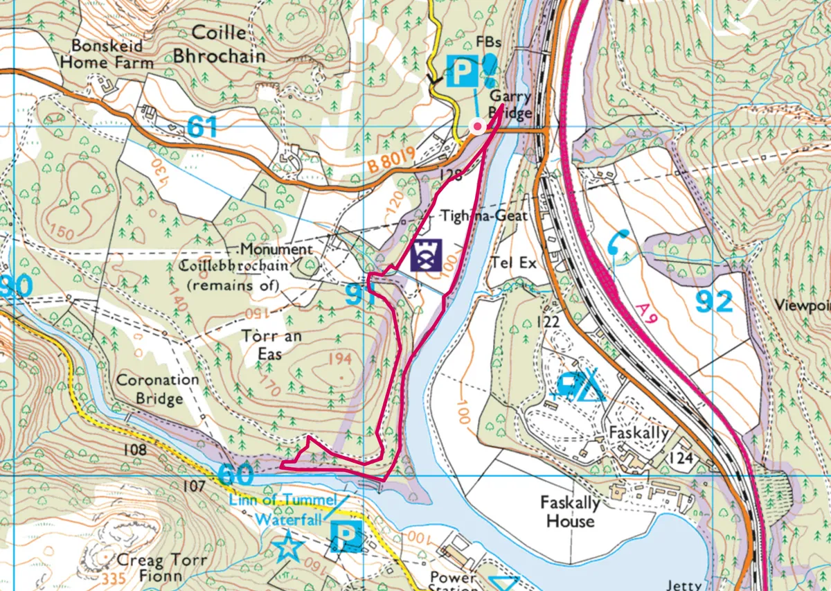 Pitlochry map
