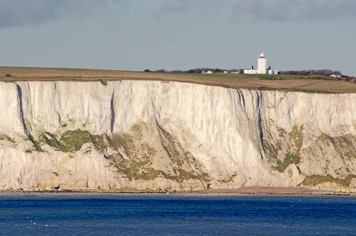 White Cliffs of Dover and South Foreland lighthouse