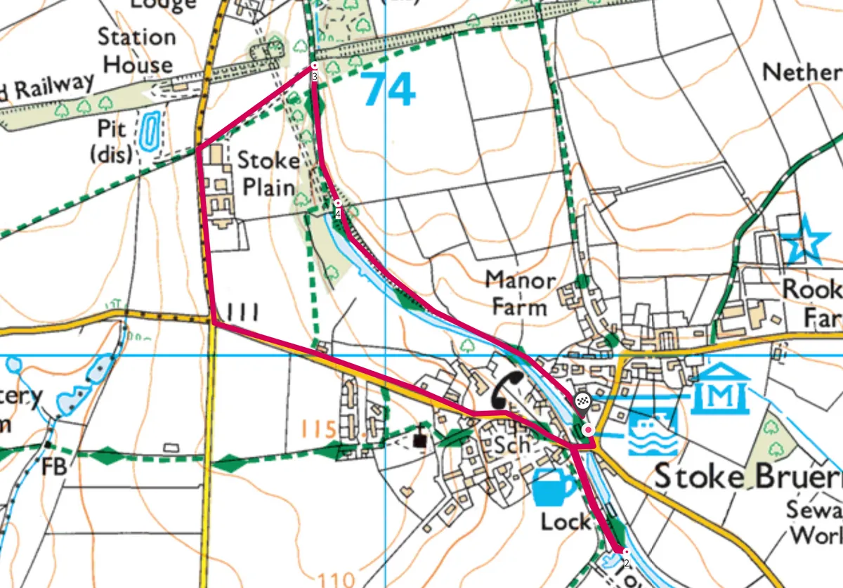 Stoke Bruerne map