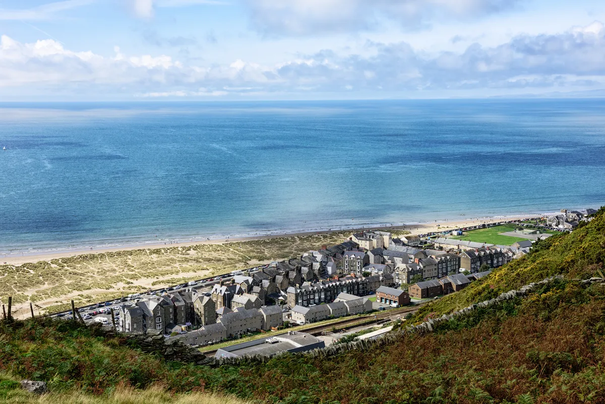 Seaside town of Barmouth in west Wales