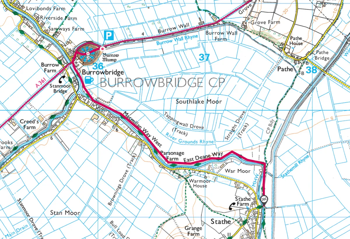 Burrow Mump map
