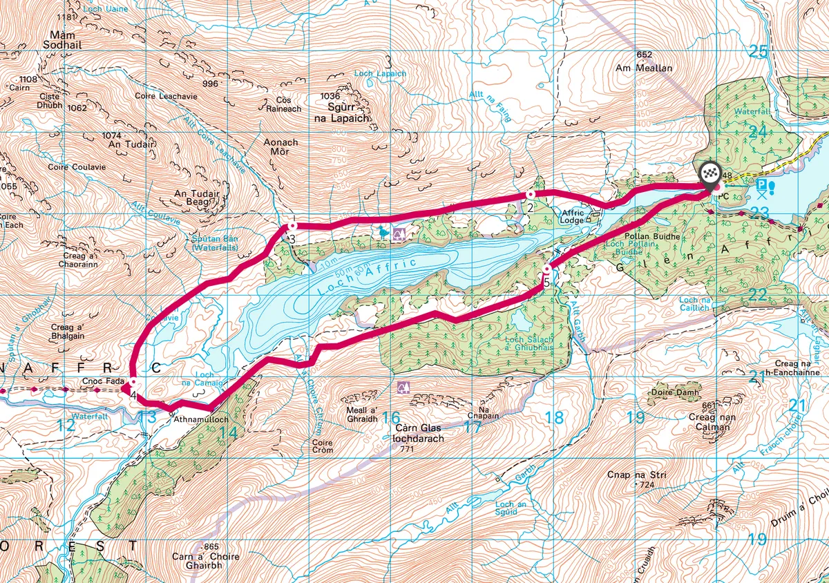 Glen Affric map
