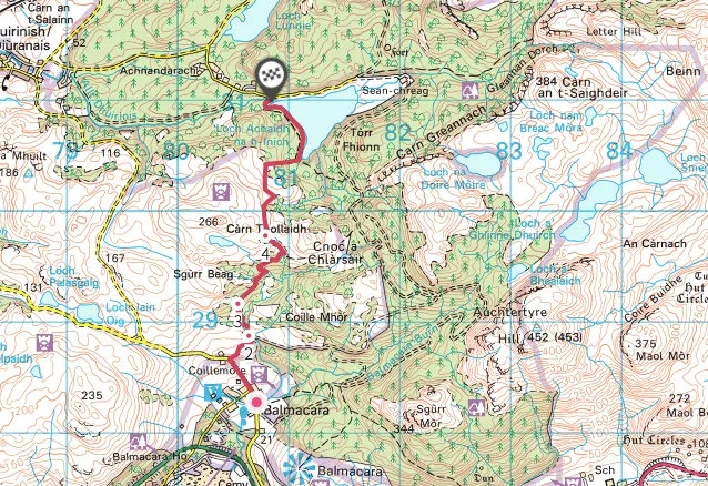 Coille Mhor, Balmacara, Highland walking route and map