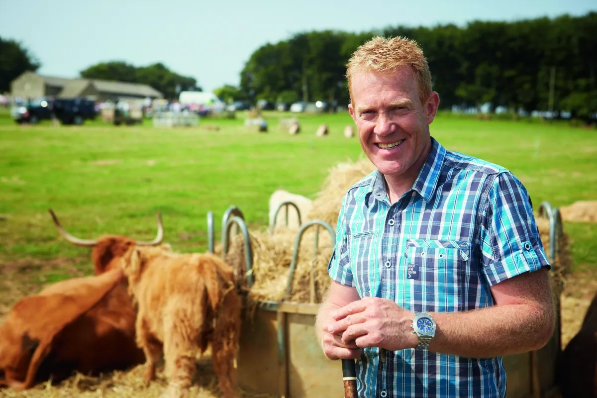Adam Henson with cow