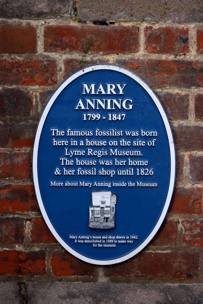 Mary Anning plaque, Lyme Regis, Dorset/Credit: Getty