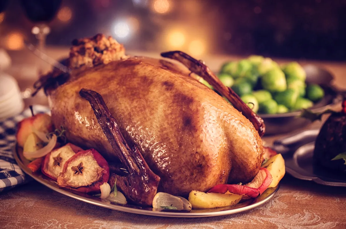 Roast goose with stuffing recipe (Photo by: Getty Images)