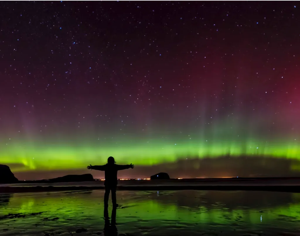Northern Lights from East Lothian