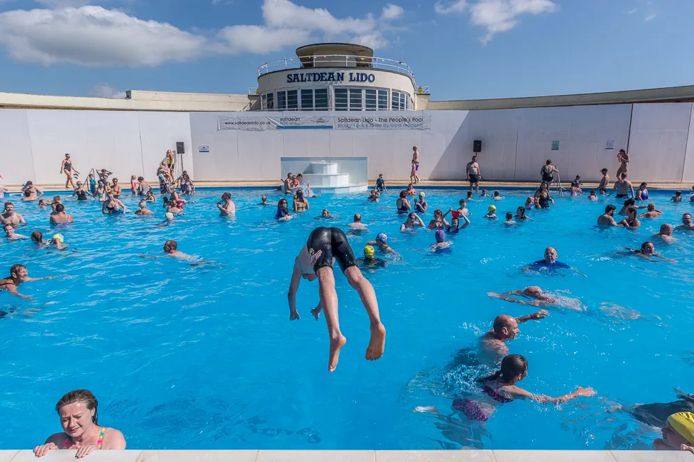 Saltdean Lido, East Sussex re opened to the public after a 7 year restoration project. It is the only grade II listed Lido in the UK. First opening in 1938, it fell into disrepair closing in 1995 until today.