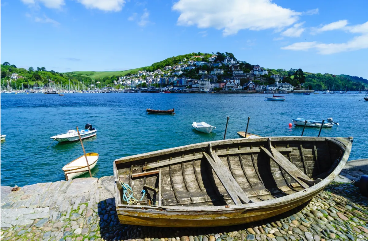 Catch the boat from Dartmouth to kingswear (pictured)