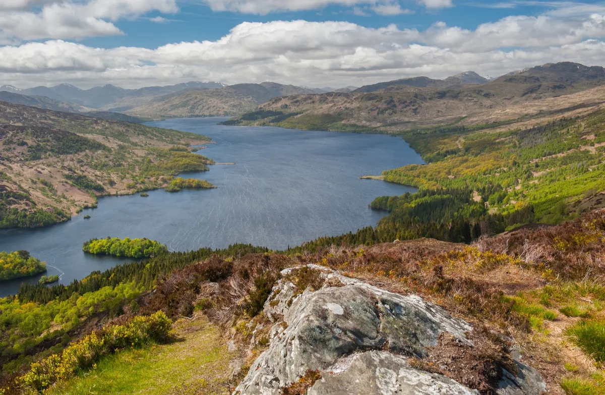 Loch Katrine from the summit of Ben A'an ©Getty