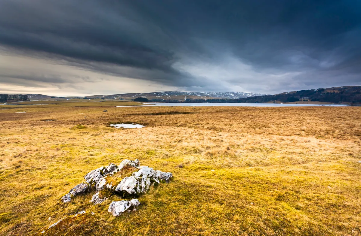 Malham tarn is a natural lake on high ground in the Yorkshire Dales.