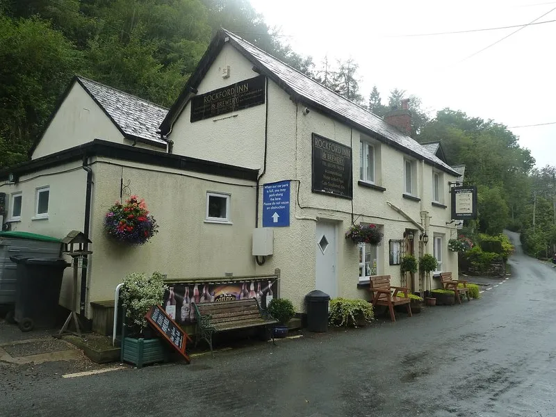 External view of country pub on a lane