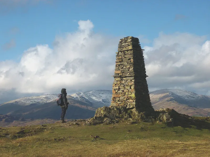 The summit of Latterbarrow in the Lake District