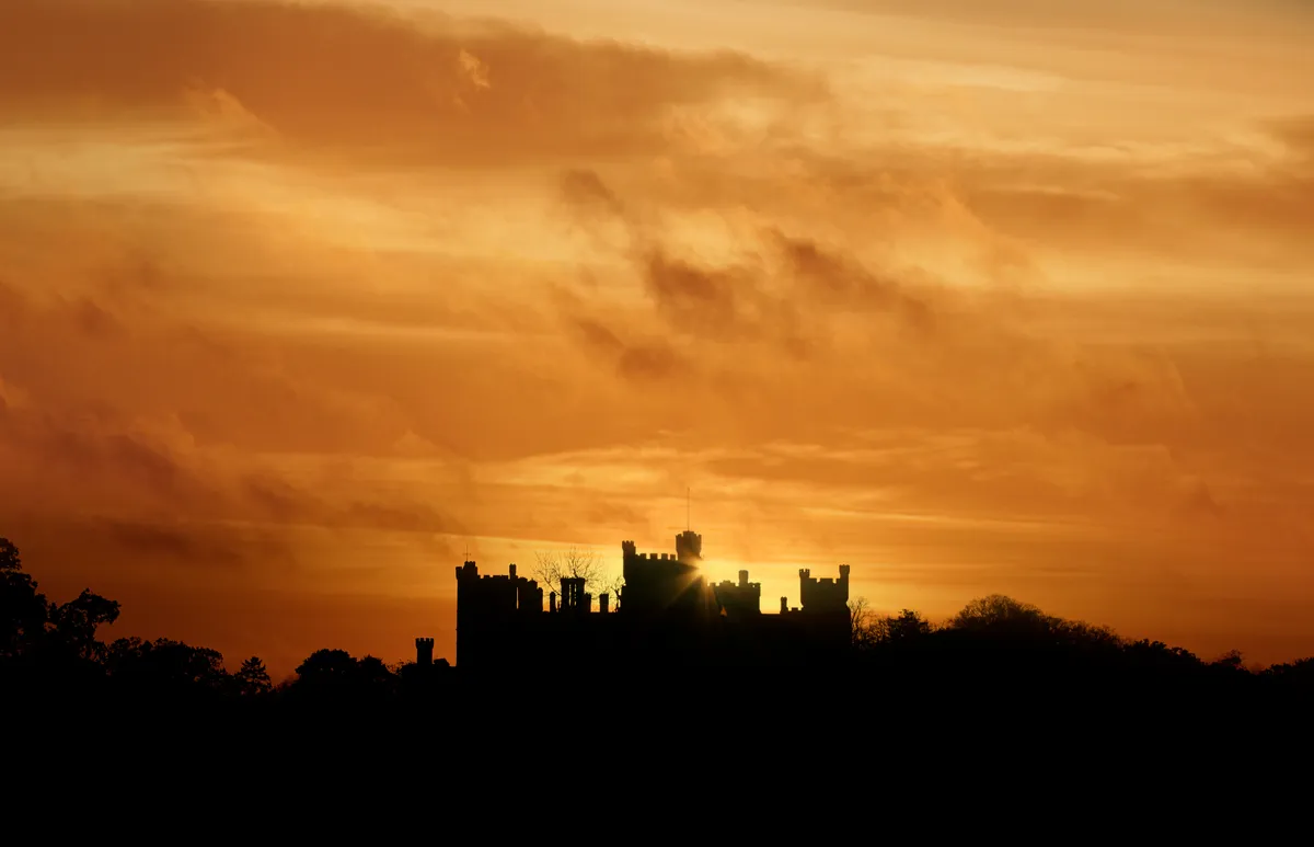 Castle at sunset