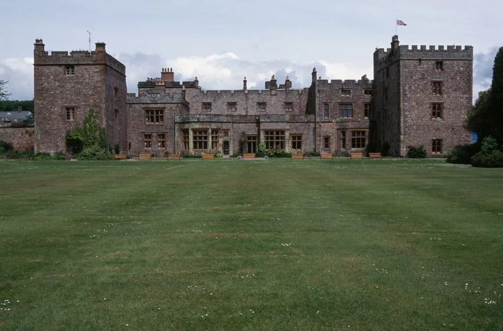 Muncaster Castle and lawn