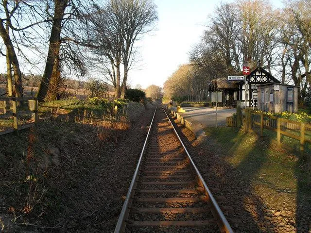 Rural railway platform