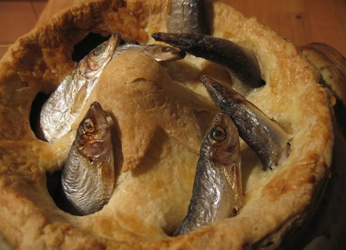 Stargazy Pie (Image by: The Cornish Fishmonger)