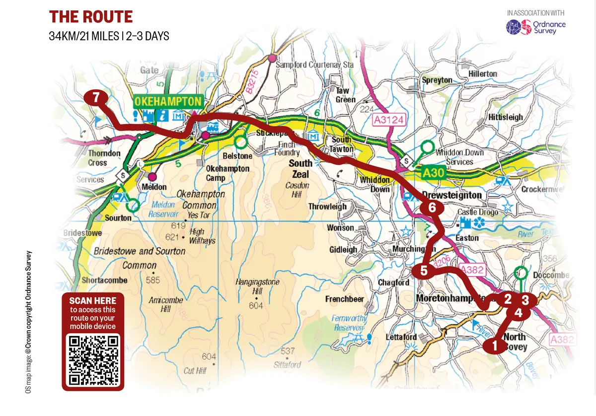 Dartmoor Artisan Trail map