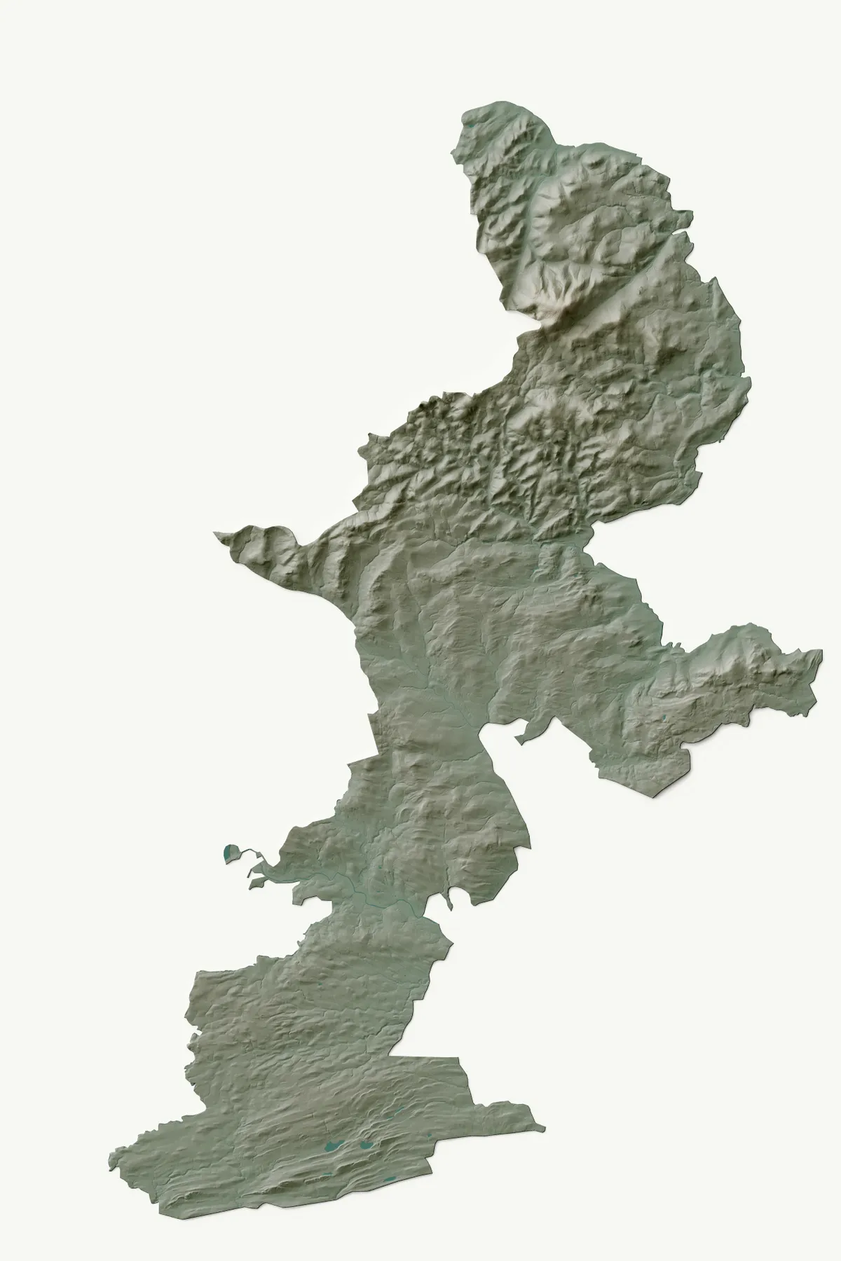 Northumberland map