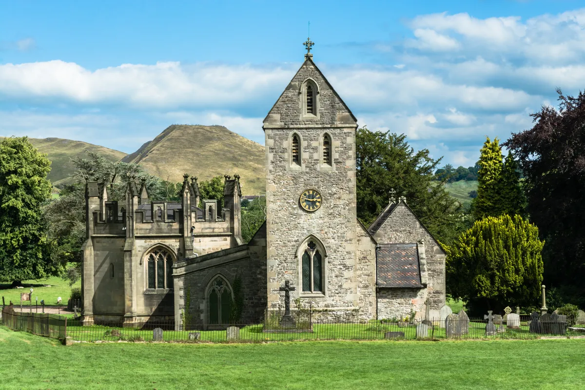 Church of the Holy Cross near Ilam, Staffordshire, UK