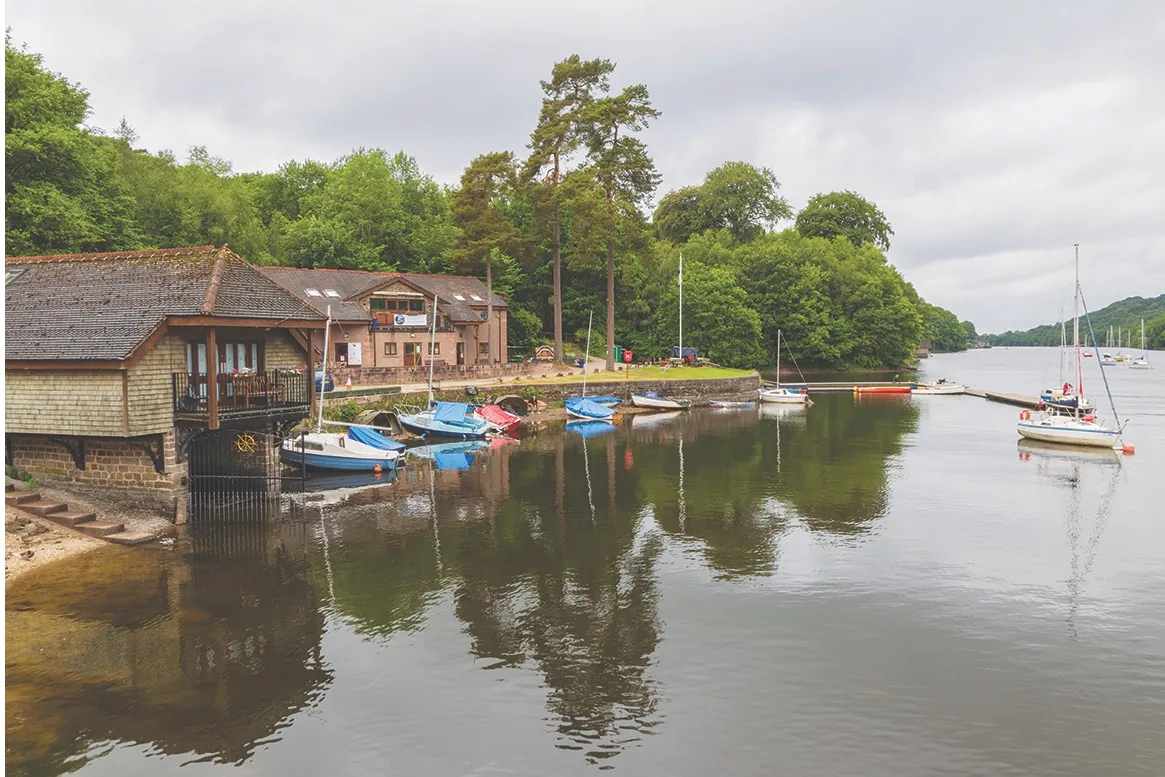 Boathouse and Cafe at Rudyard Lake in Staffordshire