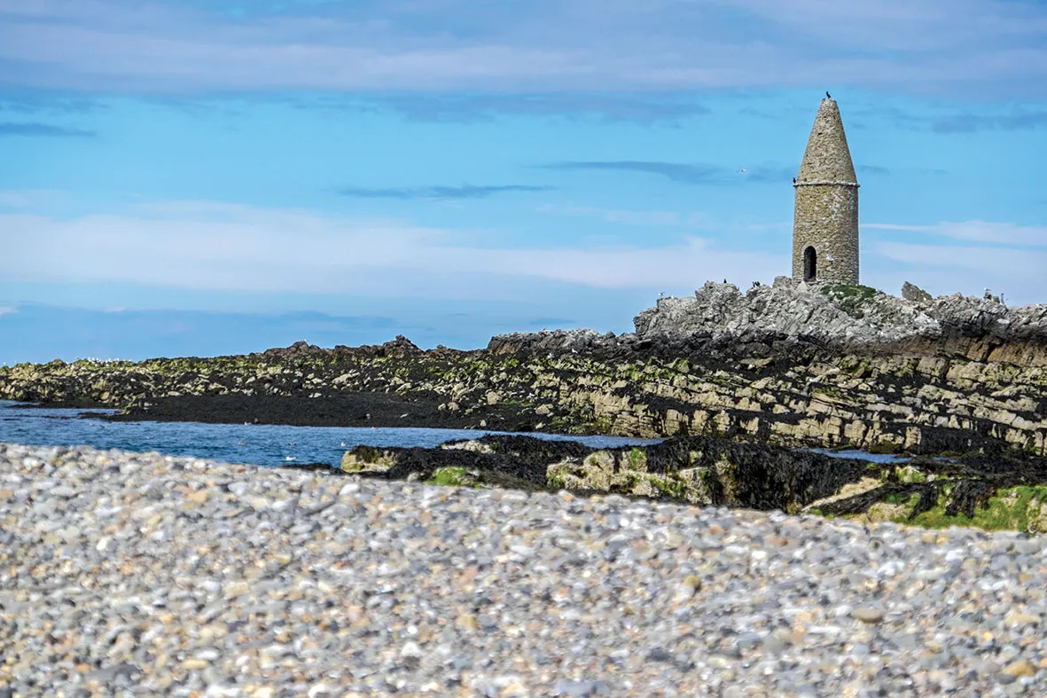 The tower of Ynys Dulas island