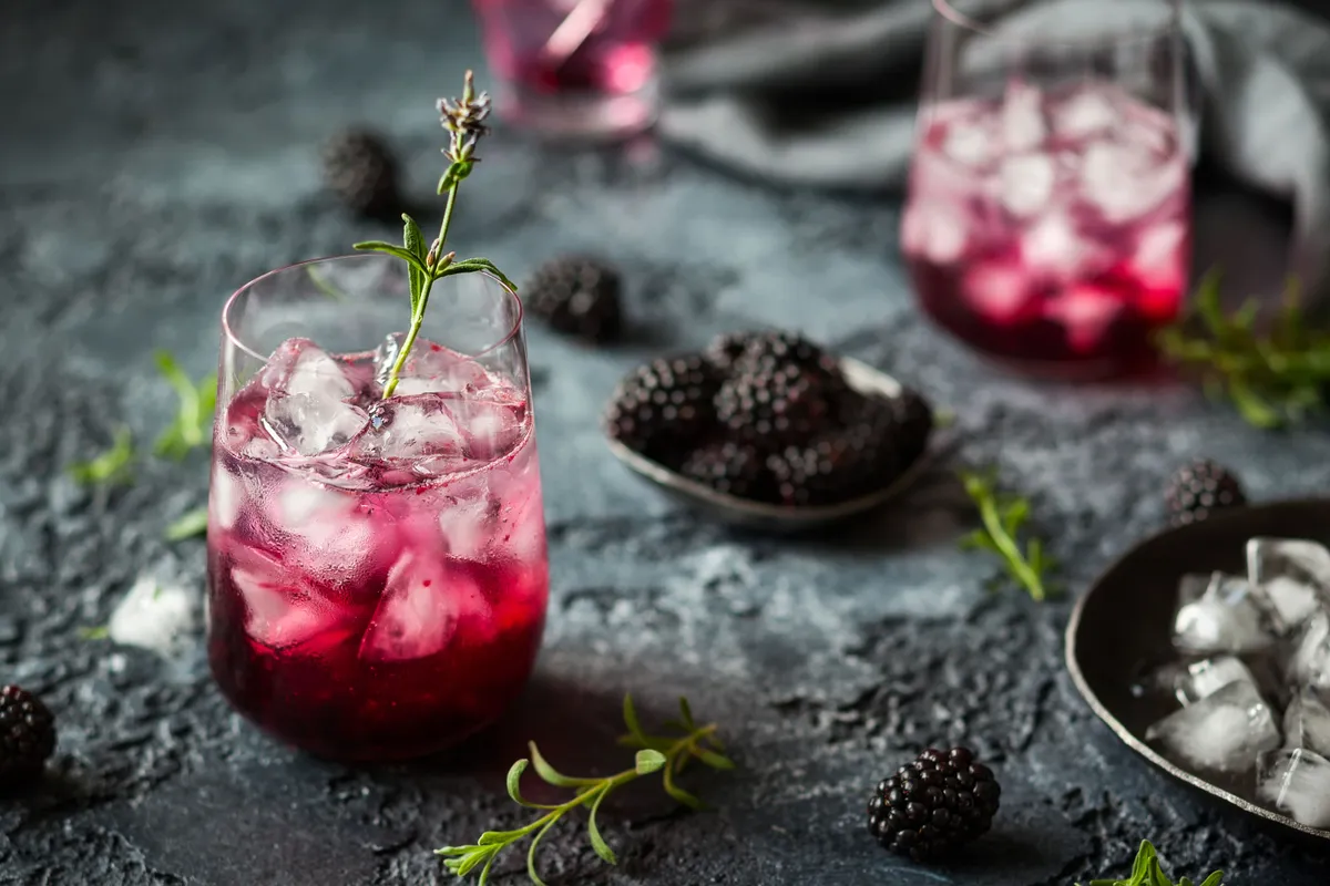 Blackberry sidecar cocktail recipe (Photo by: Sarsmis via Getty Images)