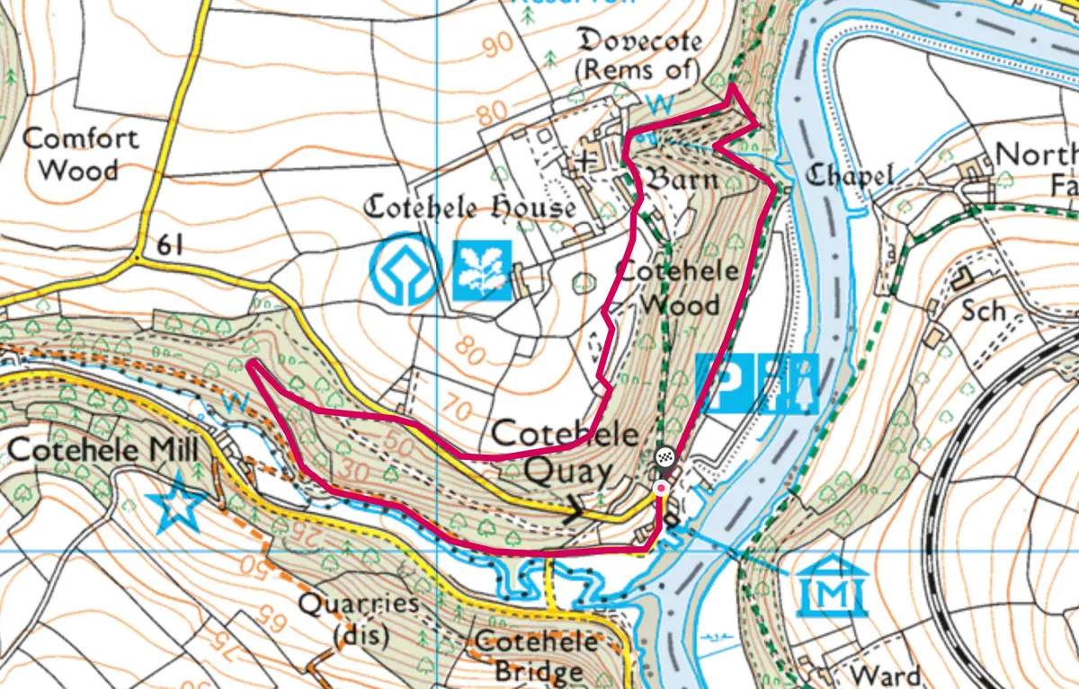 Cotehele walking map