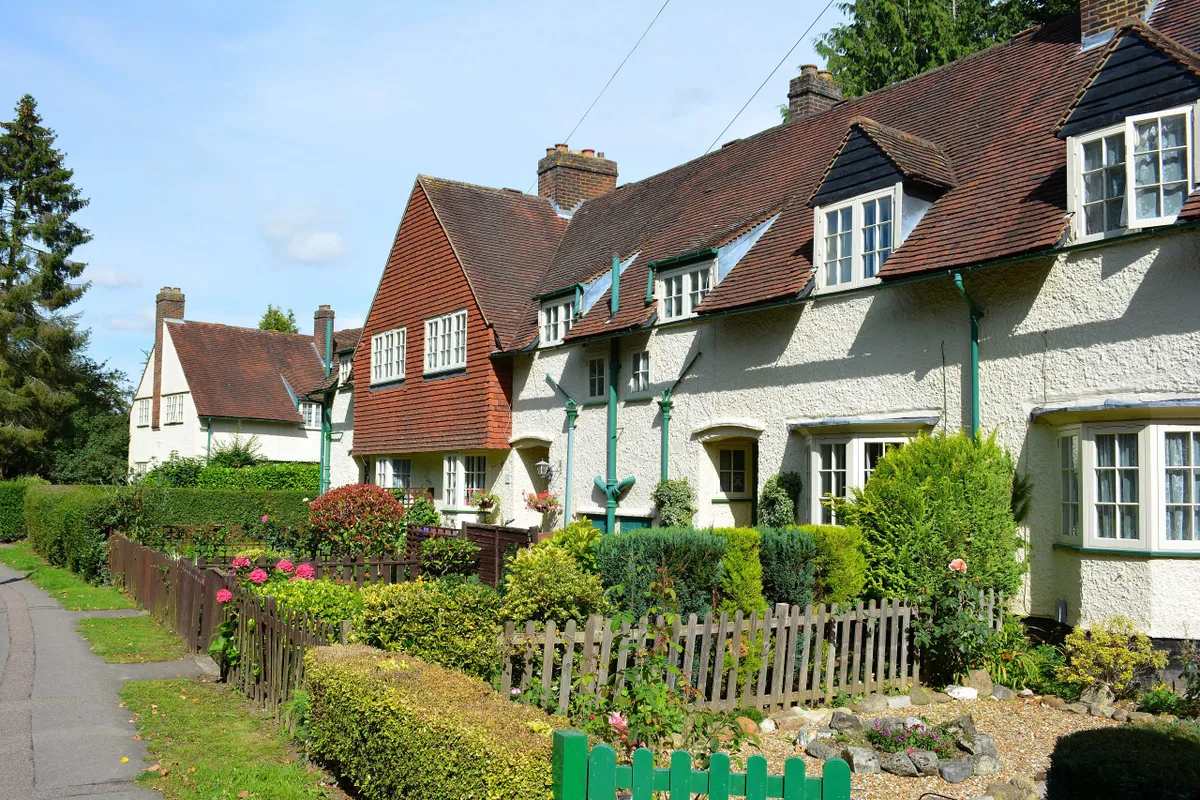 Arts and crafts houses in Letchworth Garden City, Hertfordshire
