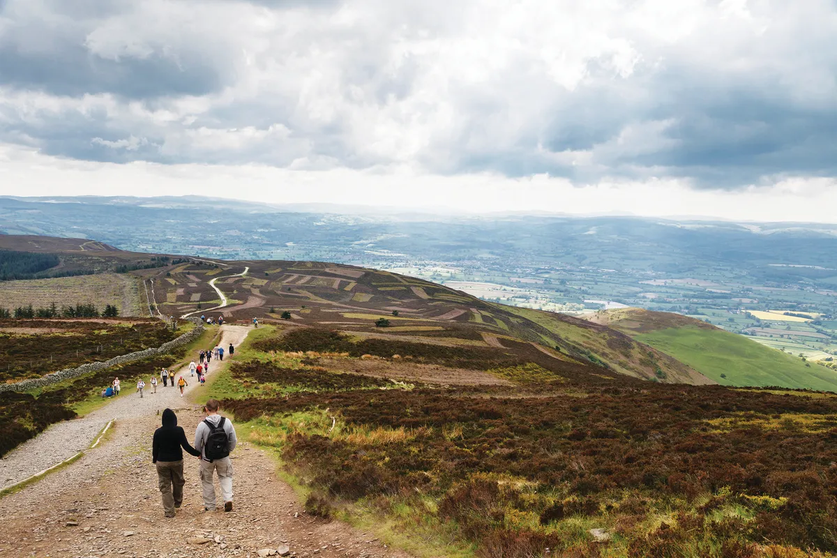 Moel Famau is the highest hill in the Clwydians