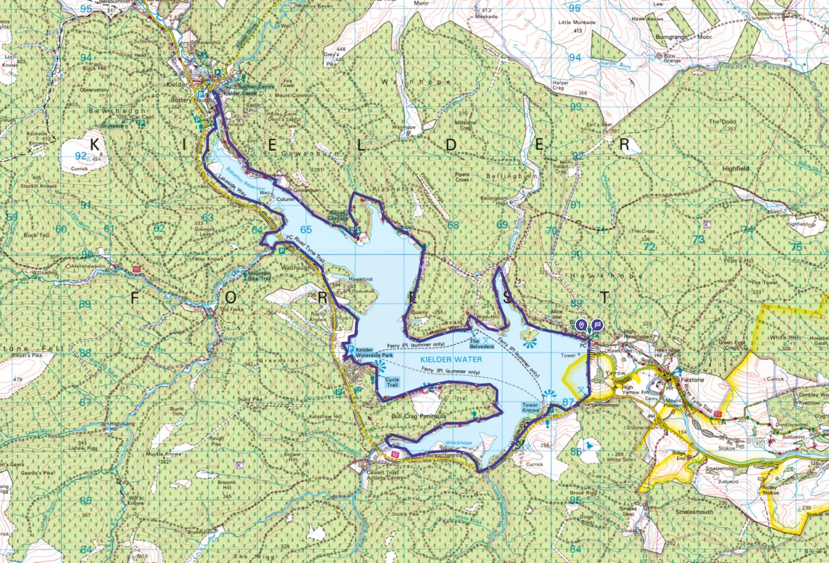 Kielder Forest map