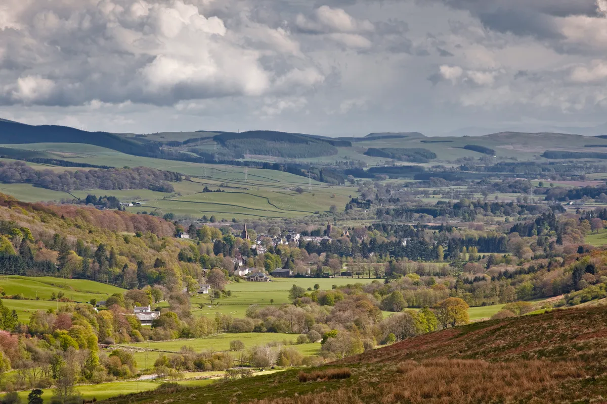 The town of Moffat, Dumfries and Galloway