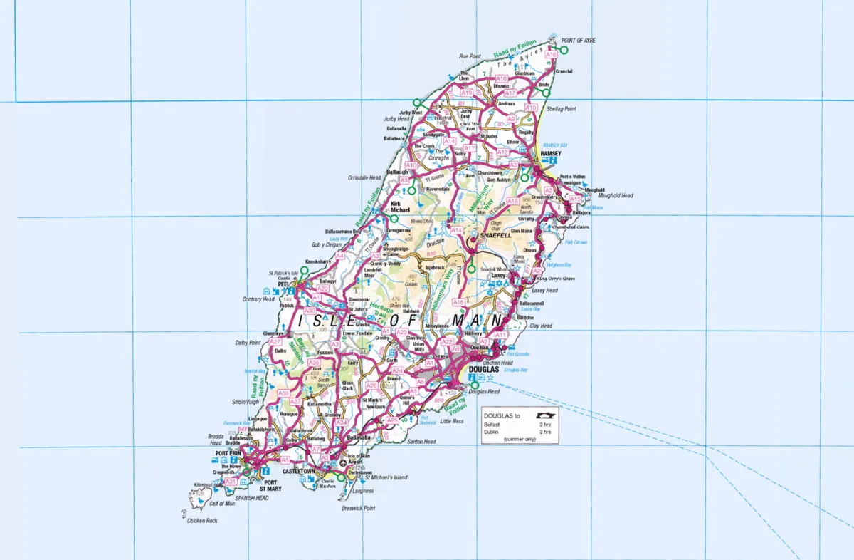 Isle of Man map