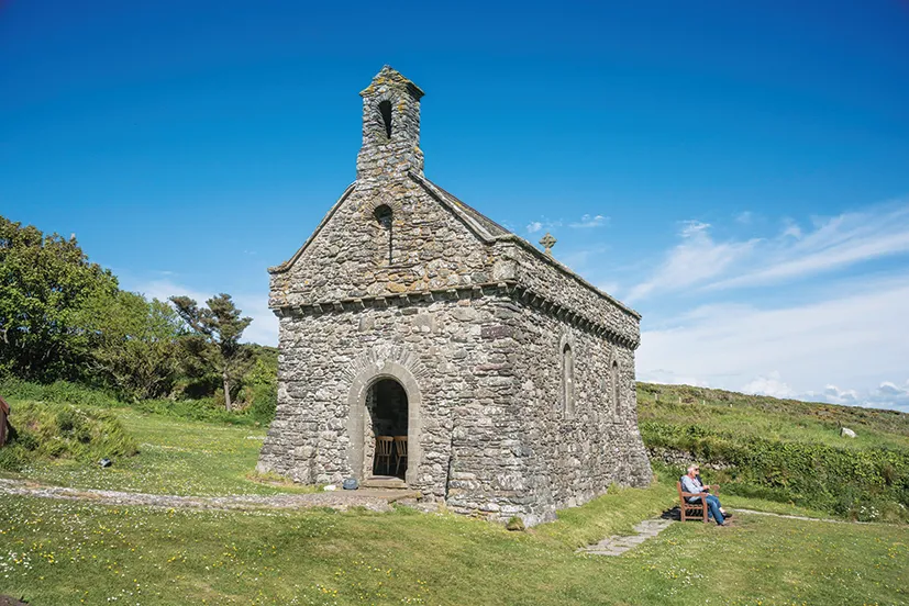 Chapel of Our Lady and St Non, near St Davids, Pembrokeshire, Wales, UK