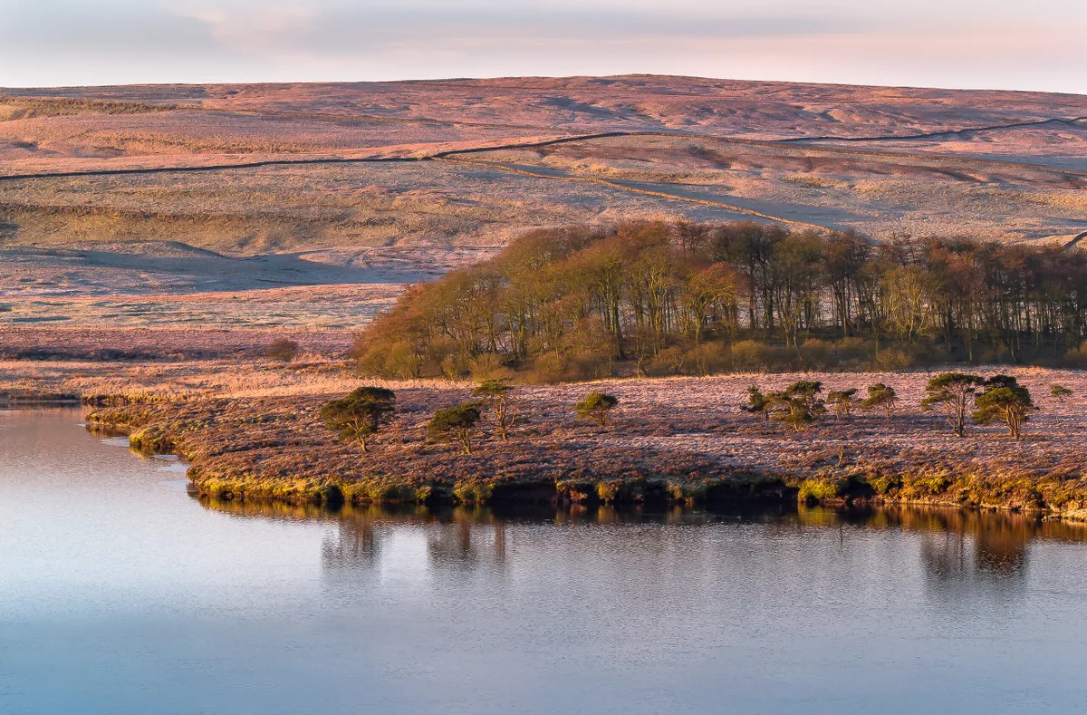 Sunset over Malham Tarn in the Yorkshire Dales