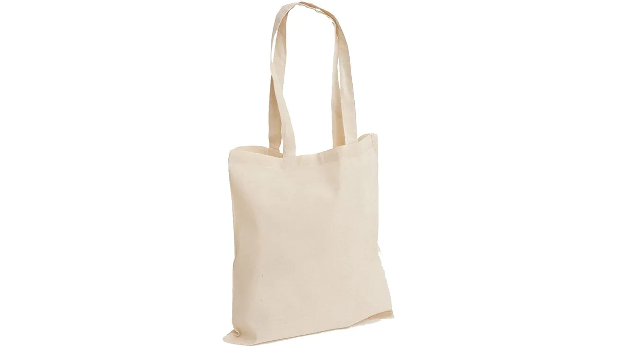 Plain Natural Cotton Shopping Tote Bags Eco Friendly Shoppers